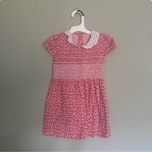 Charming Pink Patterned Kids Dress